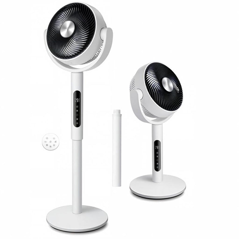 2-in-1 Silent Floor-Standing Circulation Fan | Powerful Airflow for Whole-Room Cooling