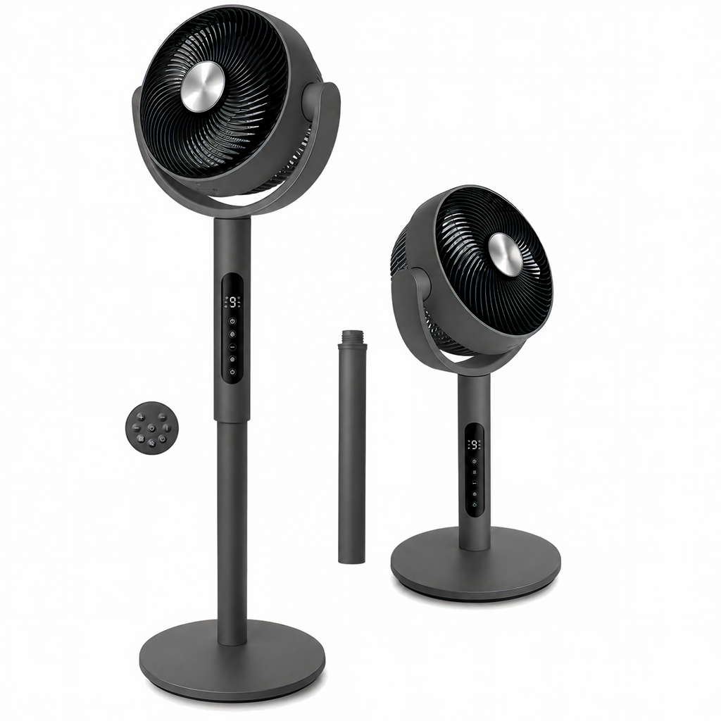 2-in-1 Silent Floor-Standing Circulation Fan | Powerful Airflow for Whole-Room Cooling