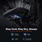 5-Position Reclining Ergonomic Cooling Chair