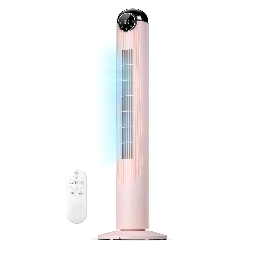 42-Inch Oscillating Tower Fan with Remote Control, 6 Speeds and 4 Modes