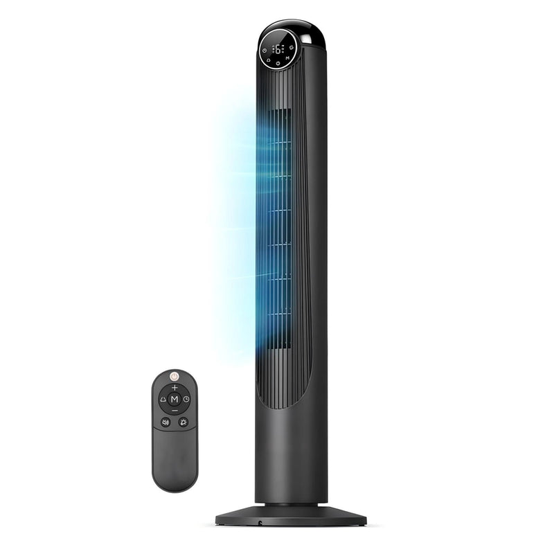 42-Inch Oscillating Tower Fan with Remote Control, 6 Speeds and 4 Modes