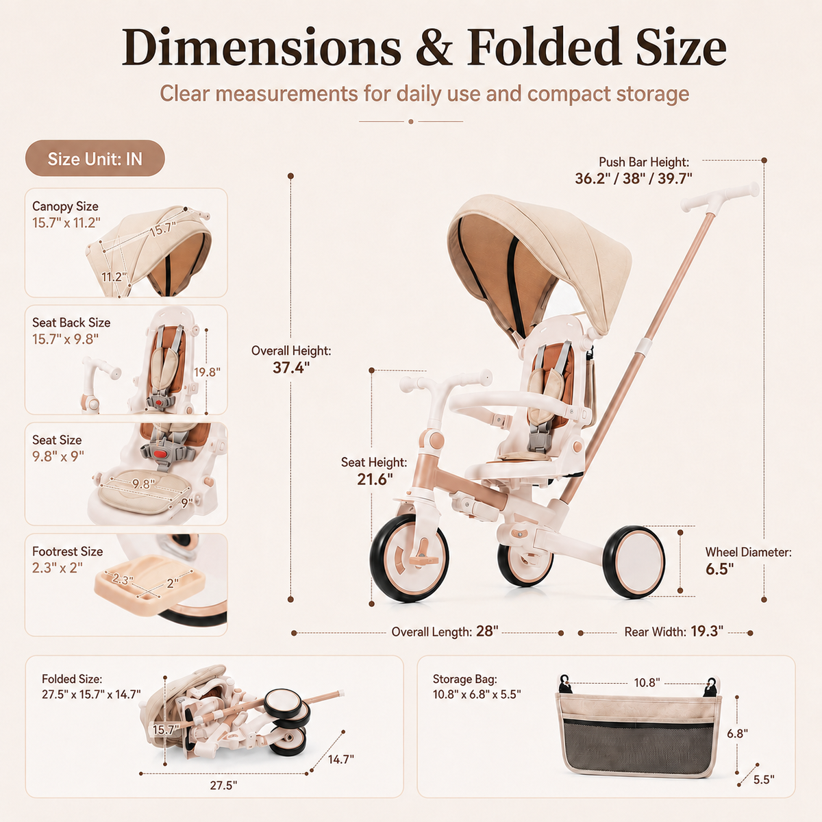 7-in-1 Grow-With-Me Toddler Trike – The Ultimate Ride-On Bike for Ages 1-6