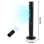 Slim Oscillating Tower Fan for Bedroom, Office and Living Room