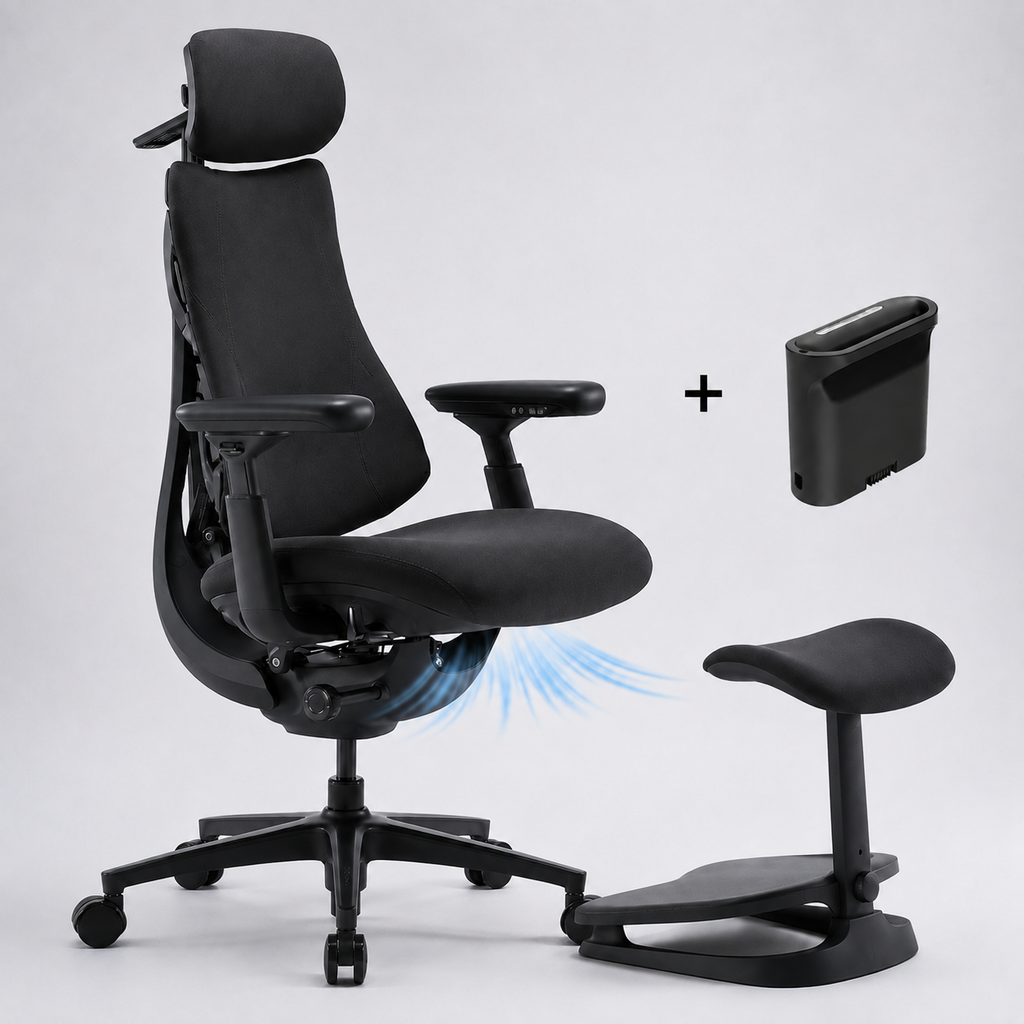 5-Position Reclining Ergonomic Cooling Chair