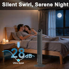 40-Inch Tower Fan for Bedroom with 28dB Quiet Cooling and 12H Timer