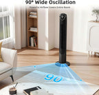 42-Inch Oscillating Tower Fan with Remote Control, 6 Speeds and 4 Modes