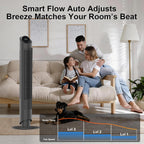 40-Inch Tower Fan for Bedroom with 28dB Quiet Cooling and 12H Timer