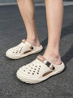 Breathable Outdoor Sandals – Soft Thick Sole Non-Slip Comfortable Summer Beach & Trekking Slides