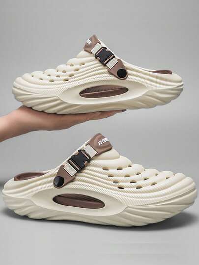 Breathable Outdoor Sandals – Soft Thick Sole Non-Slip Comfortable Summer Beach & Trekking Slides