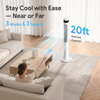 Slim Oscillating Tower Fan for Bedroom, Office and Living Room