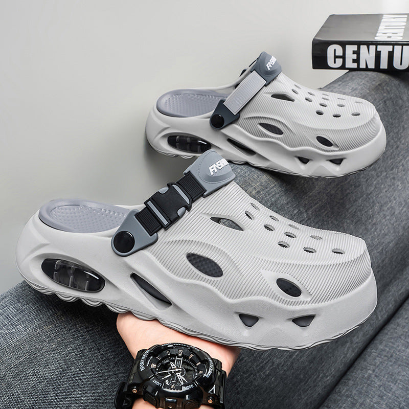 Unisex Platform Clog Sandals – Lightweight Anti-Slip Beach & Outdoor Casual Slip-On Shoes