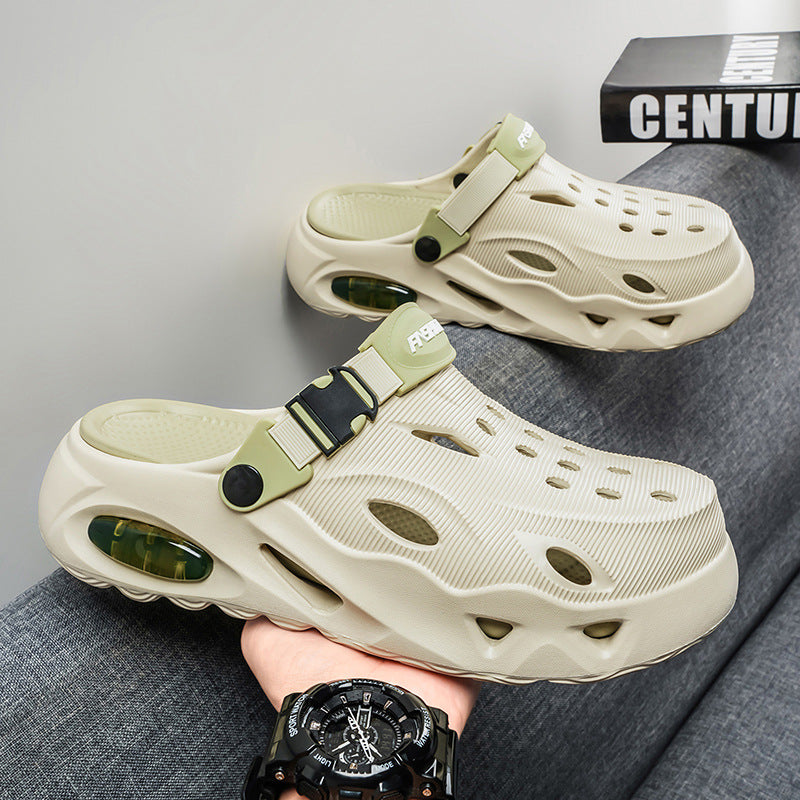 Unisex Platform Clog Sandals – Lightweight Anti-Slip Beach & Outdoor Casual Slip-On Shoes