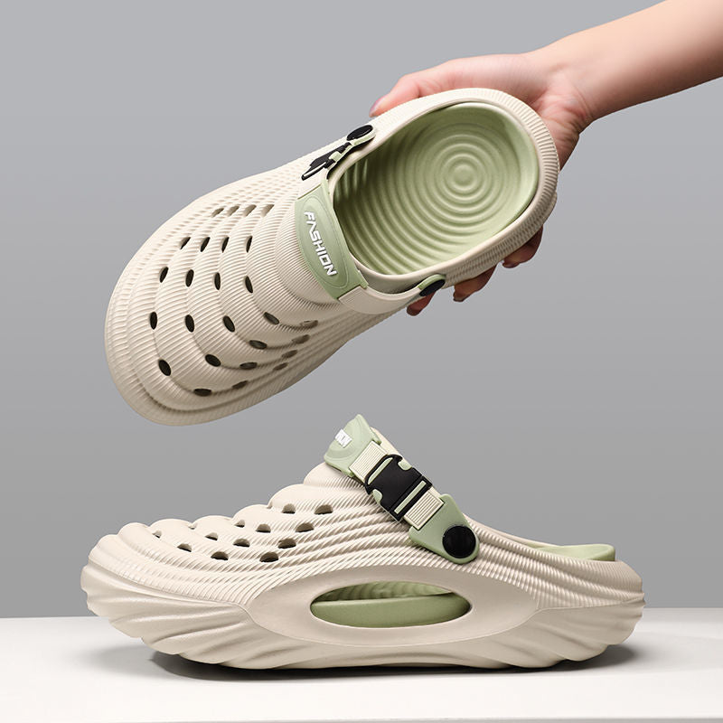 Breathable Outdoor Sandals – Soft Thick Sole Non-Slip Comfortable Summer Beach & Trekking Slides