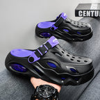 Unisex Platform Clog Sandals – Lightweight Anti-Slip Beach & Outdoor Casual Slip-On Shoes