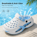 Lightweight Comfort Clogs – Ergonomic Thick Sole Anti-Slip Quick-Dry Slip-On Shoes for Indoor & Outdoor Wear