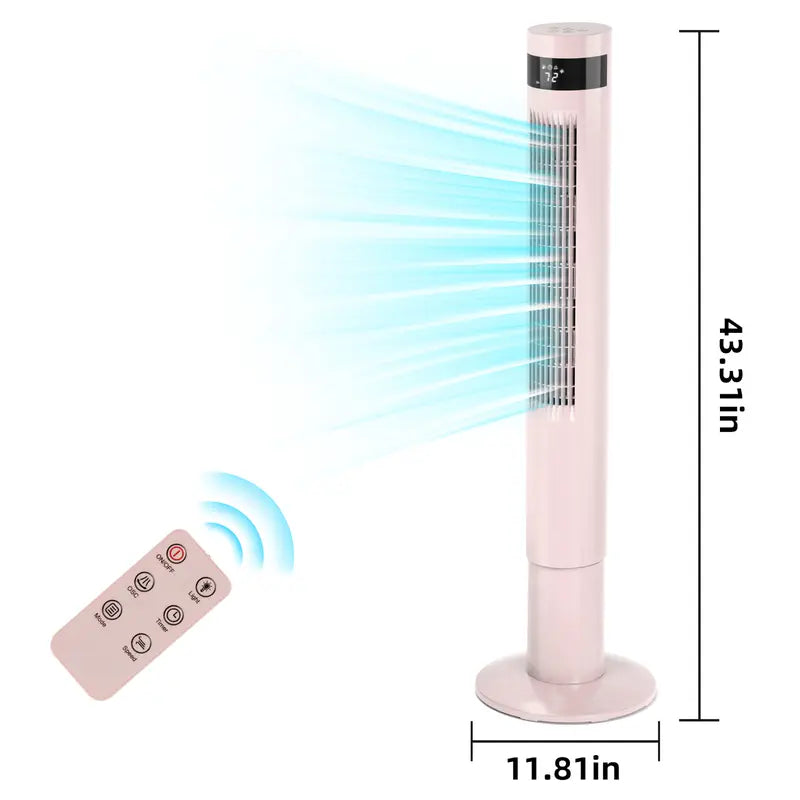 Slim Oscillating Tower Fan for Bedroom, Office and Living Room